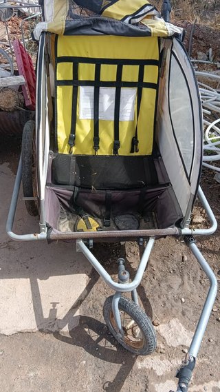 Carrello bici per 2 bambini