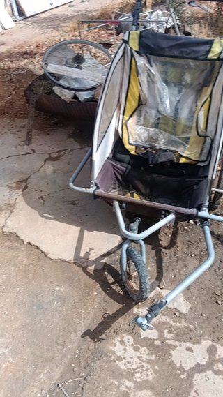 Carrello bici per 2 bambini