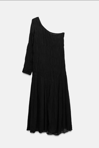 Vestido negro asimétrico midi! NUEVO A ESTRENAR