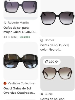 Gafas de Sol Gucci Mujer Abeja Negra Dorada