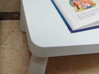 Mesa infantil MAMMUT IKEA blanca