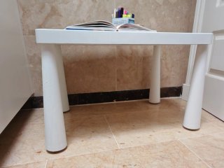 Mesa infantil MAMMUT IKEA blanca