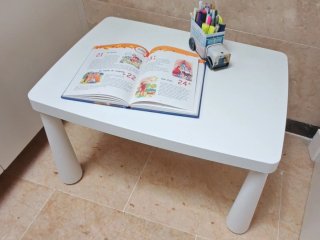 Mesa infantil MAMMUT IKEA blanca