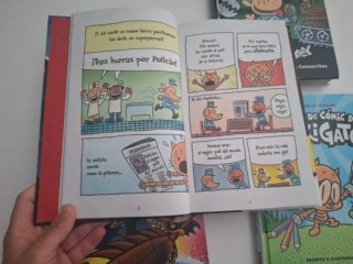 Lote 4 libros Polican y Chikigato. Dav Pilkey