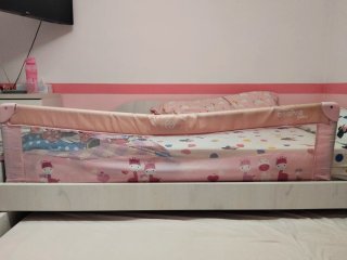 Barandilla de Cama Infantil Rosa