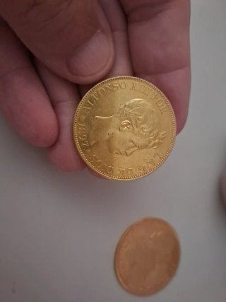 Lote de 6 Monedas de oro originales.