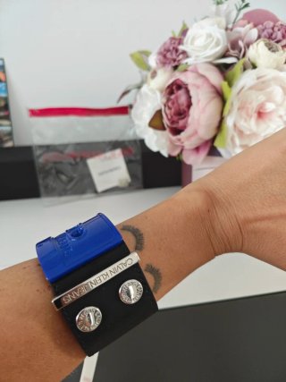 Pulsera Calvin Klein Cassette Azul y Negra