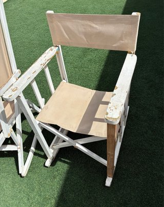 Conjunto Sillas y Hamacas Madera Beige