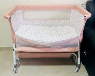 Cuna colecho ALYIKOU rosa ajustable