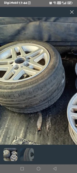 Llantas de aluminio BMW con goma