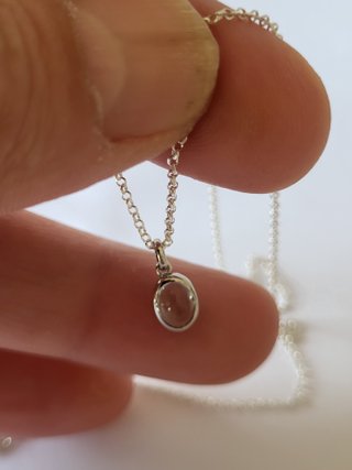 Colgante Aguamarina Natural Plata 925