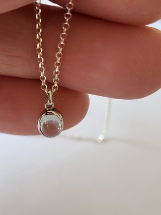 Colgante Aguamarina Natural Plata 925