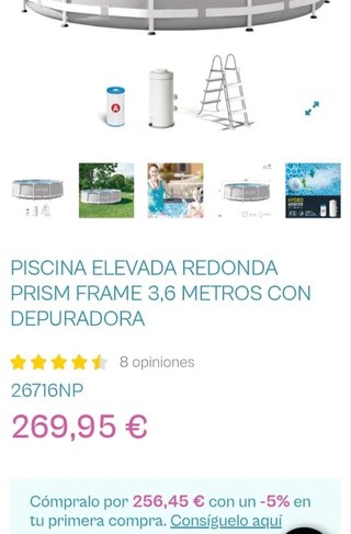 Intex Piscina redonda desmonta 366x99 cm