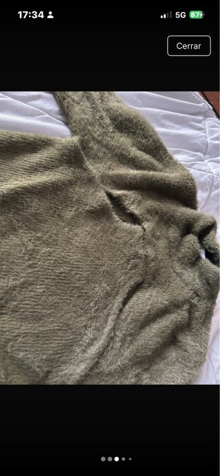 Jersey pelo suave verde oliva