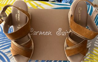 Sandali Carmen Saiz scamosciati donna