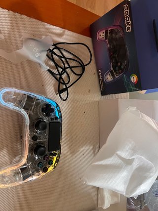 Mando PS4 Snake Inalámbrico Transparente