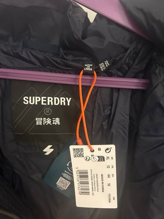 Chaqueta Superdry ETIQUETA azul marino