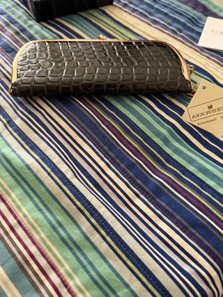Portafoglio/Clutch Furla Nero Coccodrillo