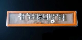 Conjunto Lotus acero inoxidable Pulsera y Pendient