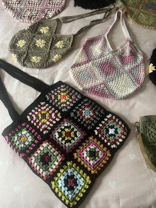 Bolsos de crochet hechos a mano