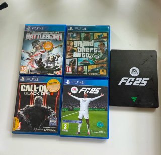 Lote 4 Juegos PS4: Battleborn, GTA V, FC25, CoD