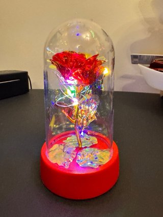 Rosa LED Decorativa Cúpula Nueva