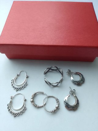 Lote de 6 Joyas de Plata