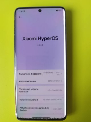 Xiaomi Redmi Note 13 Pro+ 5G | Funciona | P. Dañad