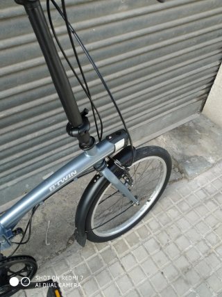 Bici aluminio plegable B'Twin tiilt 120