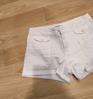 Pantalón corto Brownie blanco XXS