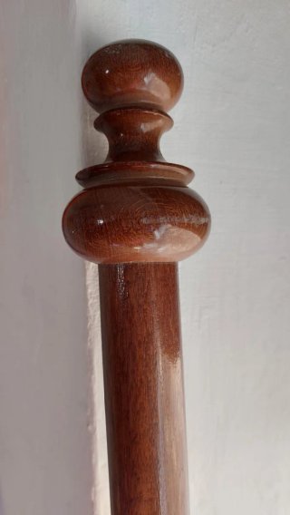 Barra Cortina Madera Nogal 146x3.5cm