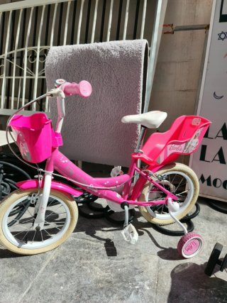 Bicicleta Barbie Niña Rosa