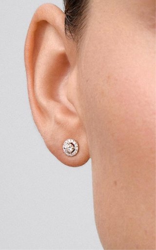 Pendientes Suarez Chatones Diamantes Oro