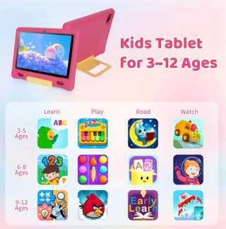 Tablet per Bambini 7 Android Rosa/Gialla