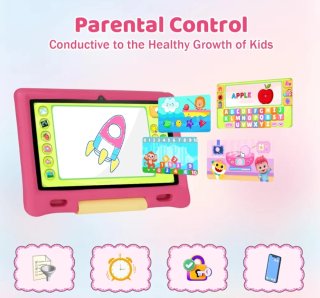 Tablet per Bambini 7 Android Rosa/Gialla