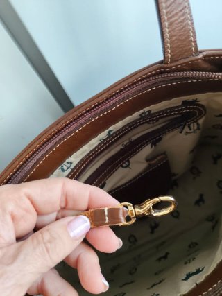 Bolso de piel El Caballo marrón