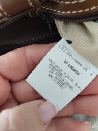 Bolso de piel El Caballo marrón