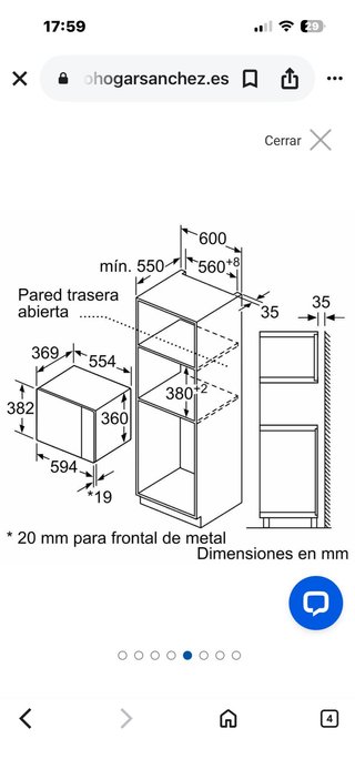 Microondas Bosch BEL554MBO Nuevo