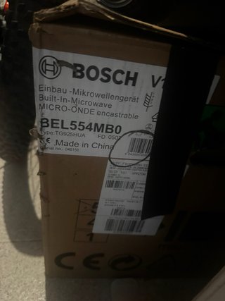 Microondas Bosch BEL554MBO Nuevo