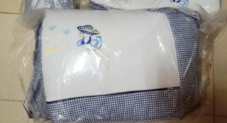 Edredón cuna con estampado de pato