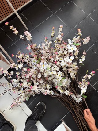 20 Ramas de flor de cerezo Ikea para montar árbol,