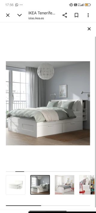 Cama Brimnes Ikea con almacenaje