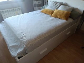 Cama Brimnes Ikea con almacenaje