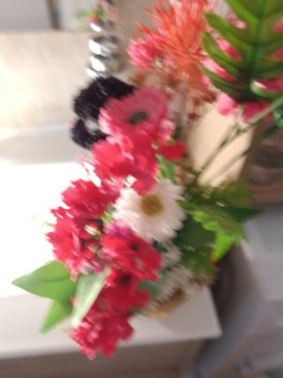 Centro de mesa flores artificiales