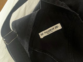 Peto vaquero negro Pull&Bear