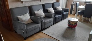 Poltrona Relax Reclinabile Muren Ikea Grigia