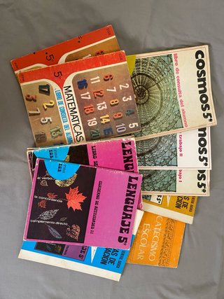 Libri EGB 5° Corso Matematica, Linguaggio, Cosmo