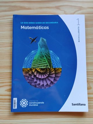Libro Matemáticas I 1o bachillerato nuevo