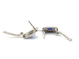 pendientes plata 925mm con piedra con circonita