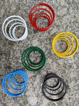 Porta bicchieri a molla colorati